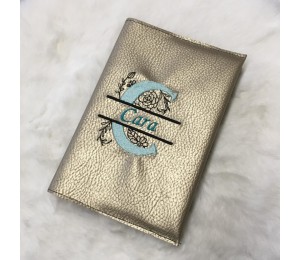 Stickdatei - Doodle Blumen Alphabet Monogram geteilt "C"